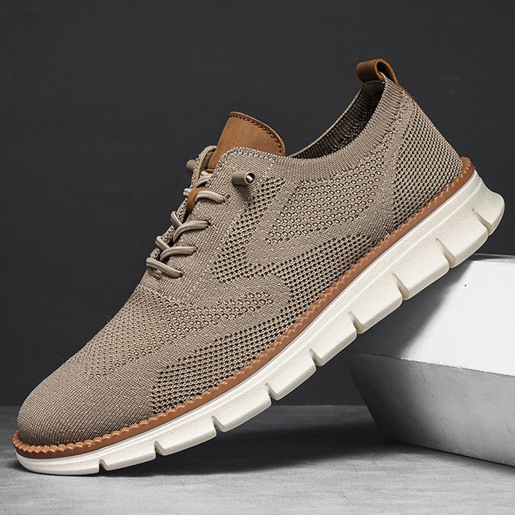 Bootara Men's AeroStitch Urban - Extended Fit Knit Mesh - Fashion Sneakers with Breathable Upper & Contrast Stitching