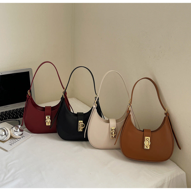 Bootara Women's Crescent Sculpt Shoulder Bag - Indie-Design Underarm Bag | Refined & Viral-Worthy