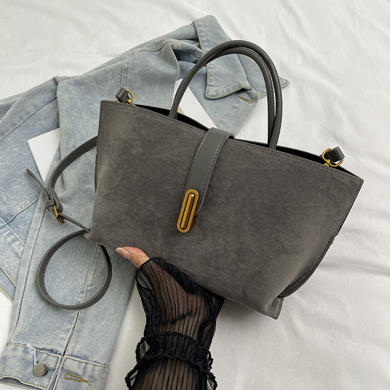 Bootara Women's Vintage Commuter Tote - XL Capacity Pebbled PU or Sueded Tote | Convertible Carry & Retro Design