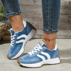 Bootara Women's Athena Curve Chunky Retro Runner Sneakers – Extended-Size Vintage Dad Walking Shoes with Sculpted Waist (US 5–11.5)