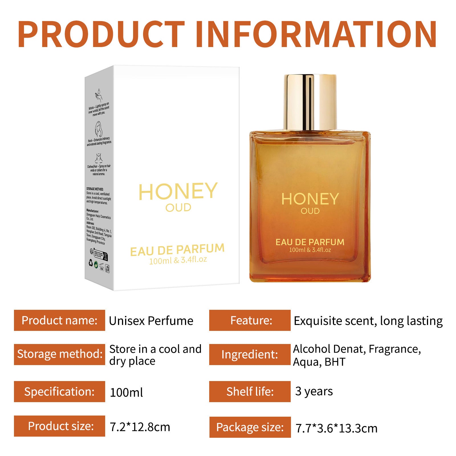 Bootara Atelier Bella Vita -  Golden Oud Nectar 100ml Eau de Cologne Unisex