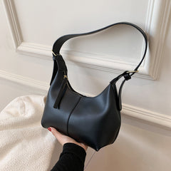 Bootara Women's Crescent Shoulder Bag – Textured Underarm Saddle | Minimalist Essential