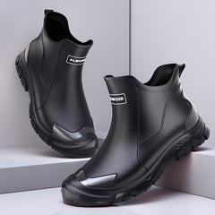 Bootara Women's Maverick Waterproof Chelsea Rain Boots – Sporty Slip-On Ankle Boots with Non-Slip Lug Sole (US 5–13)