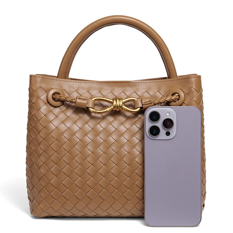 Bootara Women's Artisan Weave Tote - Expandable Crossbody with Butterfly Motif & Structured Silhouette