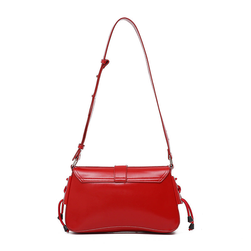 Bootara Women’s Structured Baguette Bag - PU Leather Topstitched Purse for Urban Minimalism