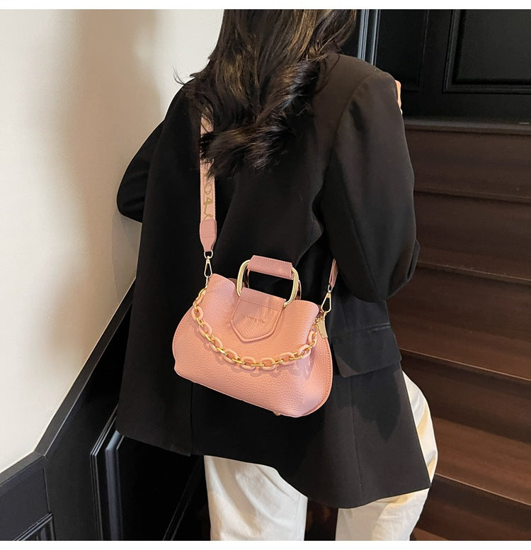 Bootara Women's Fashion Tote Bag - Convertible Shoulder to Crossbody Purse with Detachable Chain Strap, Minimalist PU Leather Commuter Handbag