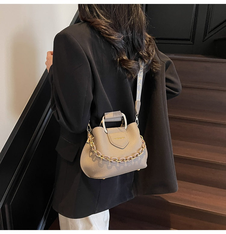 Bootara Women's Fashion Tote Bag - Convertible Shoulder to Crossbody Purse with Detachable Chain Strap, Minimalist PU Leather Commuter Handbag