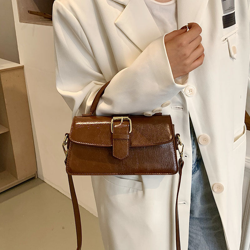Bootara Women's Cantle Mini Satchel - Equestrian-Architectural Bag with Convertible Carry