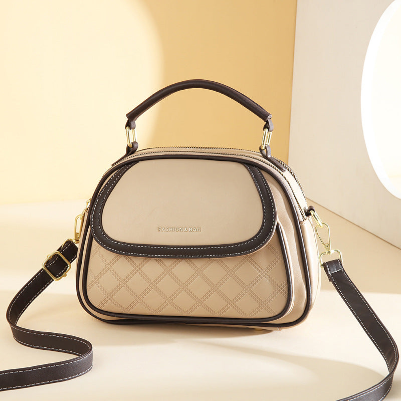 Bootara Women's Quilted Round Bag – Crossbody & Shoulder Mini Purse for Women