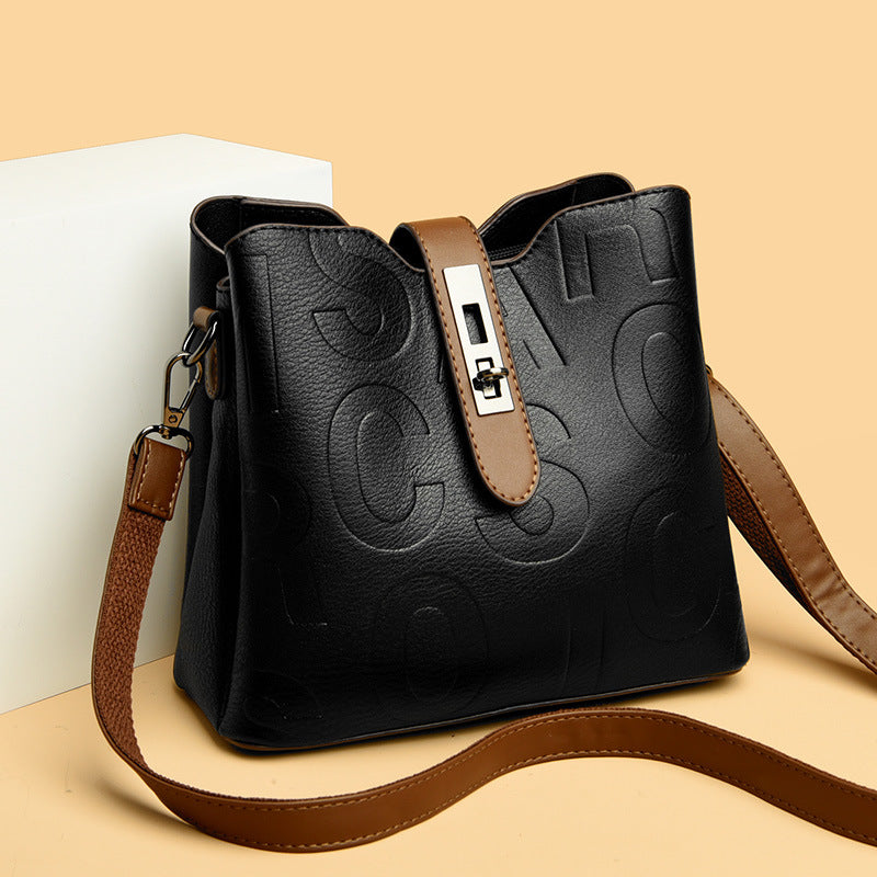 Bootara Women's Heritage Artisan Bucket - Distinctive Hand-Blocked Motifs on Heirloom Leather with Village-to-City Versatility