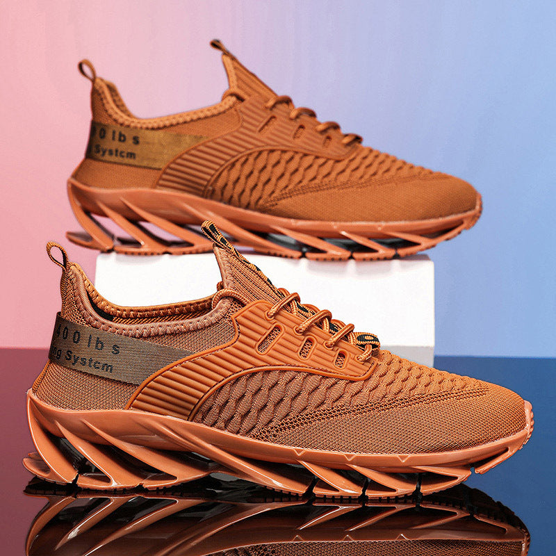 Bootara Men's AeroKnit Runner - Extended Fit Breathable Mesh - Platform Sneakers with Blade Sole & Maximum Cushion