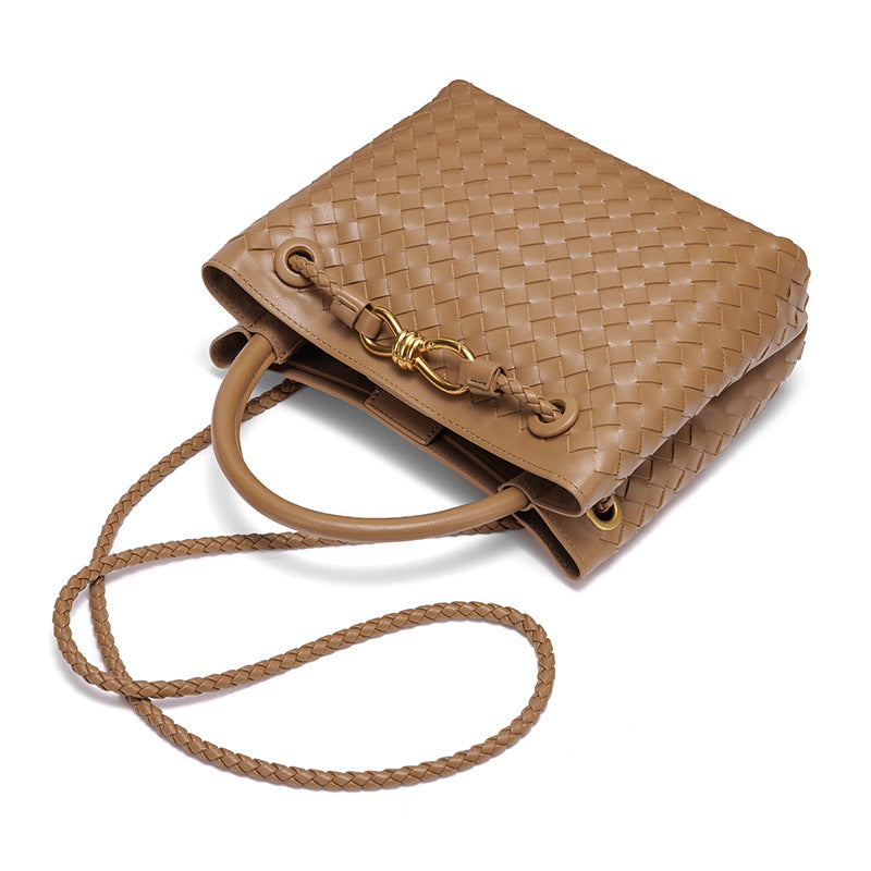 Bootara Women's Artisan Weave Tote - Expandable Crossbody with Butterfly Motif & Structured Silhouette