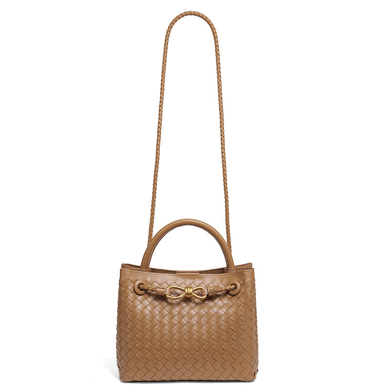 Bootara Women's Artisan Weave Tote - Expandable Crossbody with Butterfly Motif & Structured Silhouette