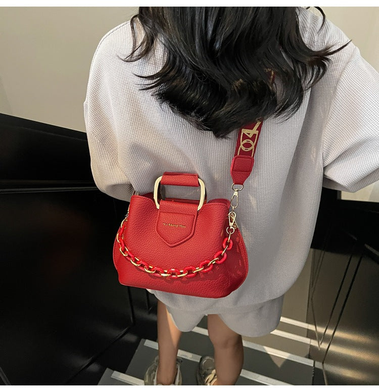 Bootara Women's Fashion Tote Bag - Convertible Shoulder to Crossbody Purse with Detachable Chain Strap, Minimalist PU Leather Commuter Handbag
