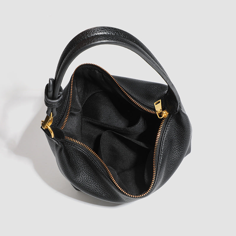 Bootara Women's Metro Pebble Hobo - Spacious Pebbled Leather Commuter - Convertible Shoulder Sling