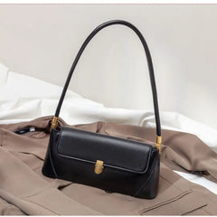 Bootara Women's Parisian Baguette Satchel – Vintage Underarm Bag with Convertible Strap & Timeless Textured Leather