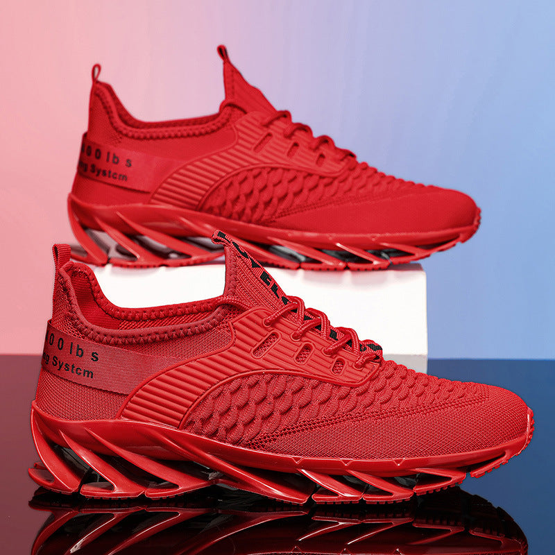 Bootara Men's AeroKnit Runner - Extended Fit Breathable Mesh - Platform Sneakers with Blade Sole & Maximum Cushion