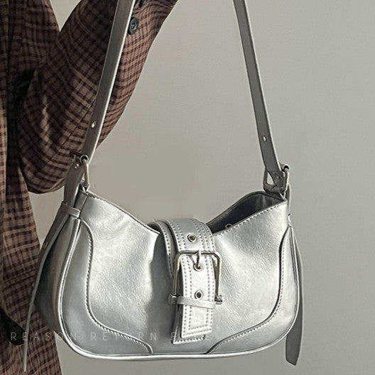 Bootara Women's Luna Saddle Bag – Retro Chic Crossbody Shoulder Bag | Y2K Minimalist Purse