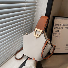 Bootara Women's Signature Barrel Bag - Color-Block Minimalist Shoulder Bag | Convertible Casual Chic