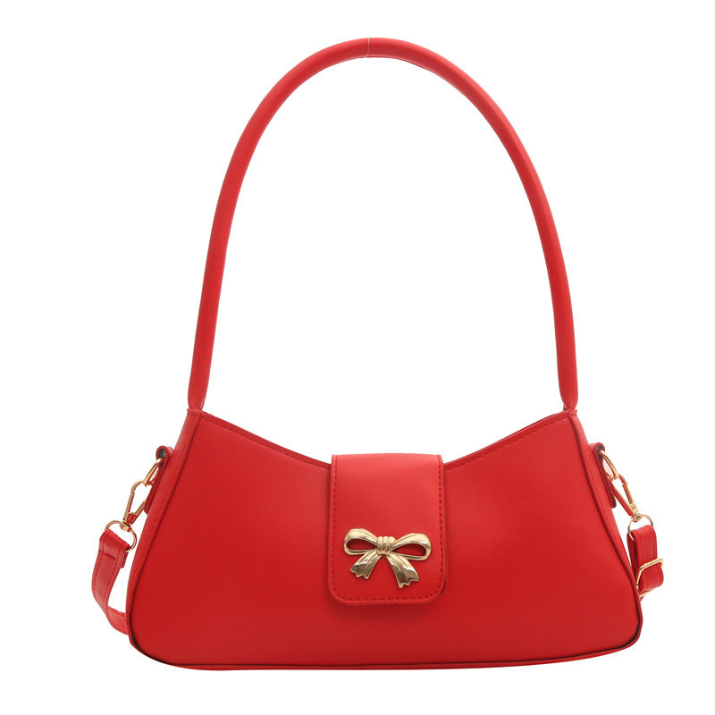 Bootara Women's Luna Cinema Baguette - Sculpted Bow Underarm Sling | Petite & Poetic
