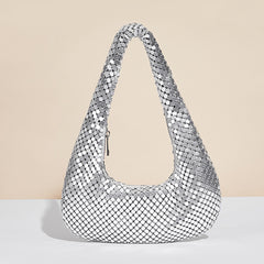 Bootara Women's Éclat Minaudière  - Gilded Crystal-Embellished Clutch with Convertible Chain