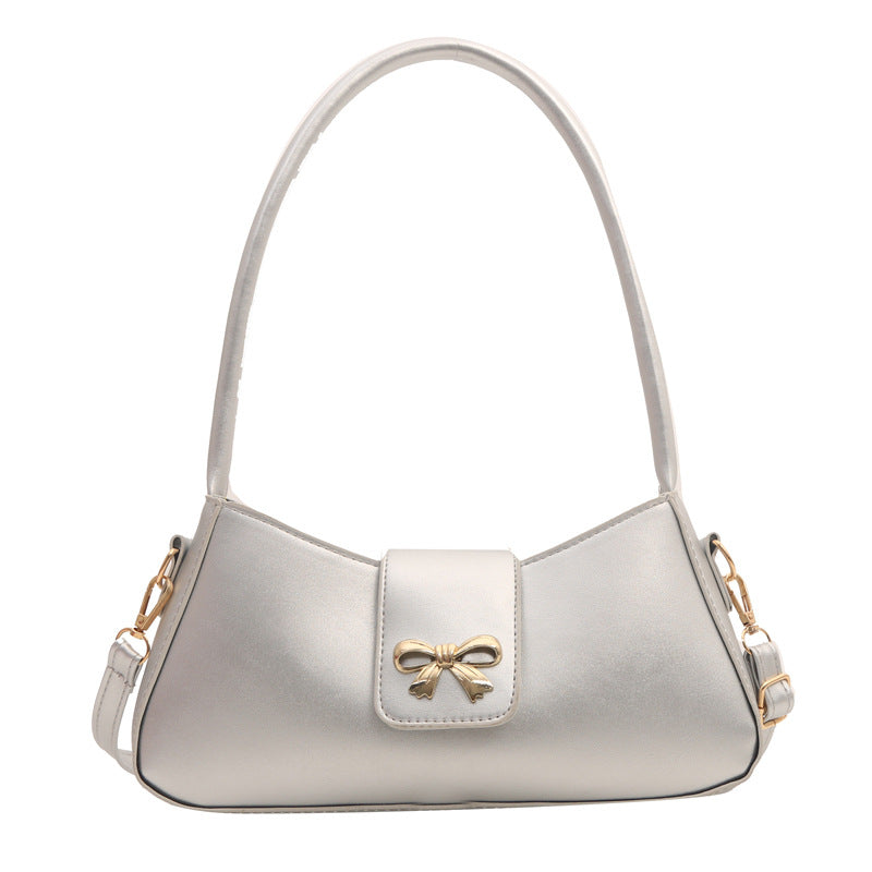 Bootara Women's Luna Cinema Baguette - Sculpted Bow Underarm Sling | Petite & Poetic