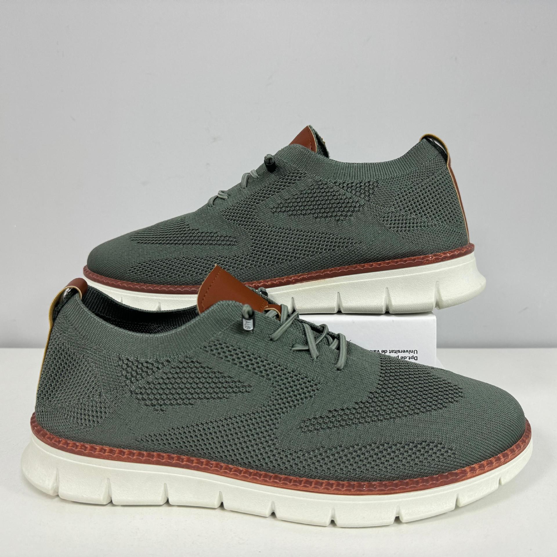 Bootara Men's AeroStitch Urban - Extended Fit Knit Mesh - Fashion Sneakers with Breathable Upper & Contrast Stitching