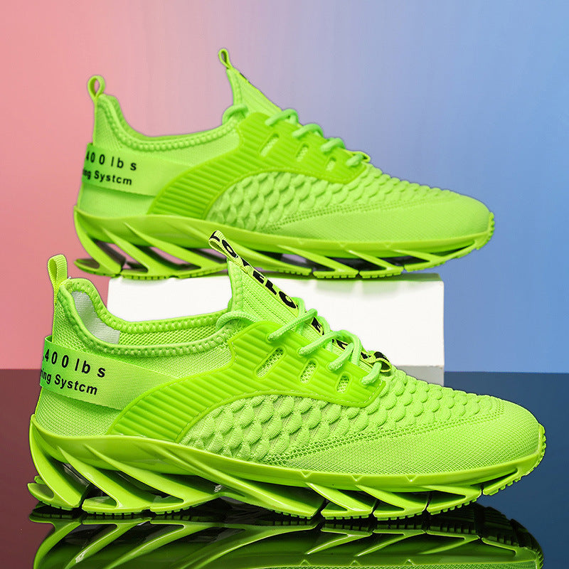 Bootara Men's AeroKnit Runner - Extended Fit Breathable Mesh - Platform Sneakers with Blade Sole & Maximum Cushion