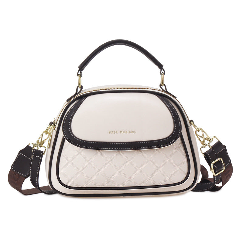 Bootara Women's Quilted Round Bag – Crossbody & Shoulder Mini Purse for Women