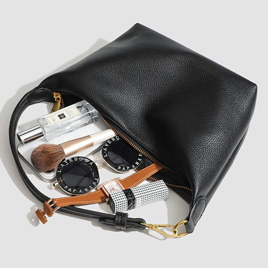 Bootara Women's Metro Pebble Hobo - Spacious Pebbled Leather Commuter - Convertible Shoulder Sling