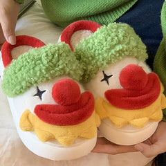 Bootara Women's Carnival Character Slippers - Plush Holiday Indoor/Outdoor Slip-Ons (US 5-11.5)