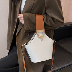 Bootara Women's Signature Barrel Bag - Color-Block Minimalist Shoulder Bag | Convertible Casual Chic