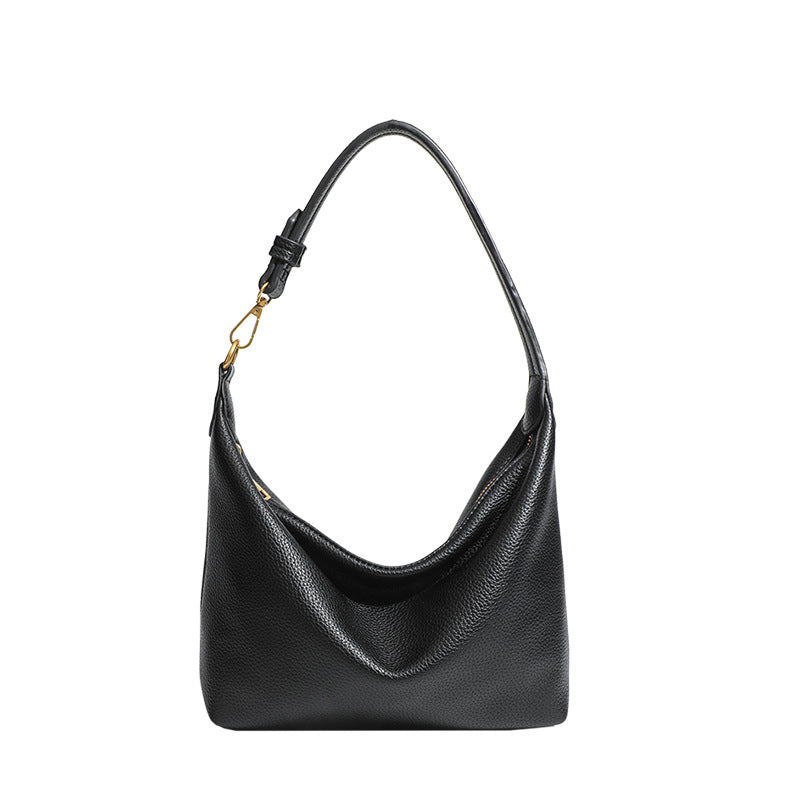 Bootara Women's Metro Pebble Hobo - Spacious Pebbled Leather Commuter - Convertible Shoulder Sling