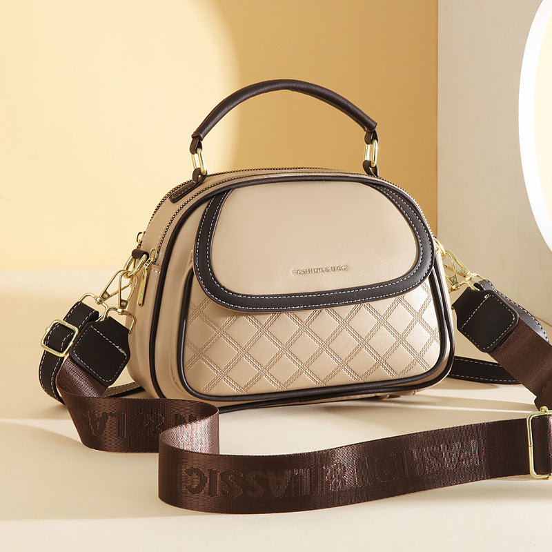 Bootara Women's Quilted Round Bag – Crossbody & Shoulder Mini Purse for Women