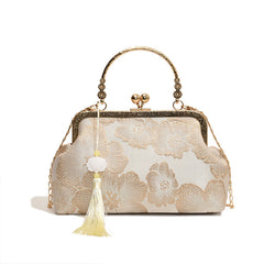 Bootara Women's Vintage Satin Mini Crossbody Bag - Retro Silk Handheld Purse - Petite, Elegant & Versatile