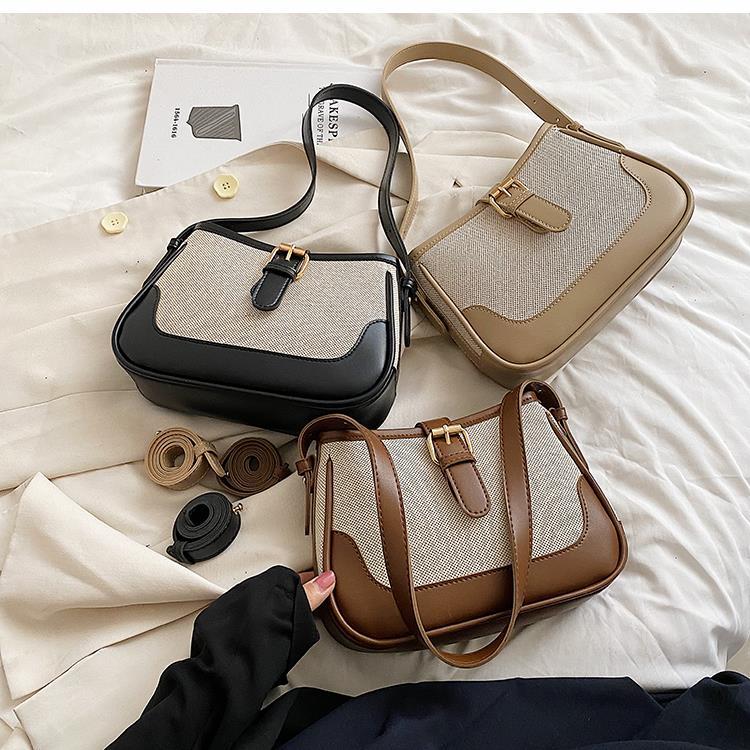 Bootara Women's Wander Canvas Crossbody - Artisan-Textured Convertible Shoulder Bag for Effortless Days