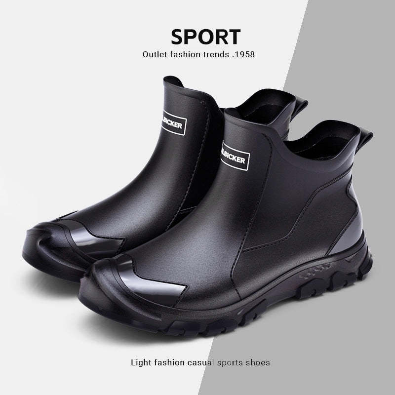Bootara Women's Maverick Waterproof Chelsea Rain Boots – Sporty Slip-On Ankle Boots with Non-Slip Lug Sole (US 5–13)
