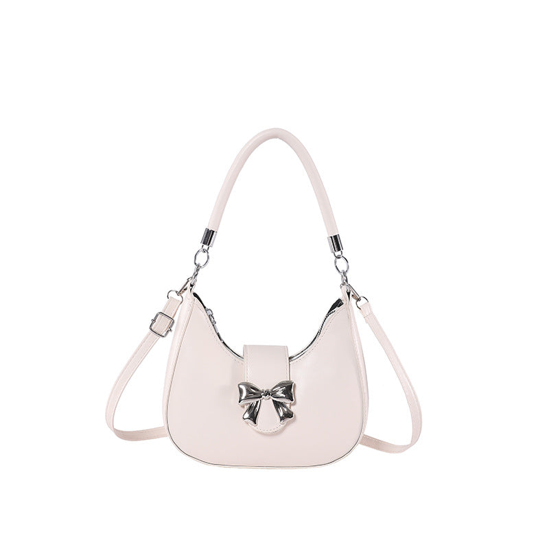 Bootara Women’s Bow-Adorned Chain Shoulder Bag - Crossbody Purse with Detachable Strap