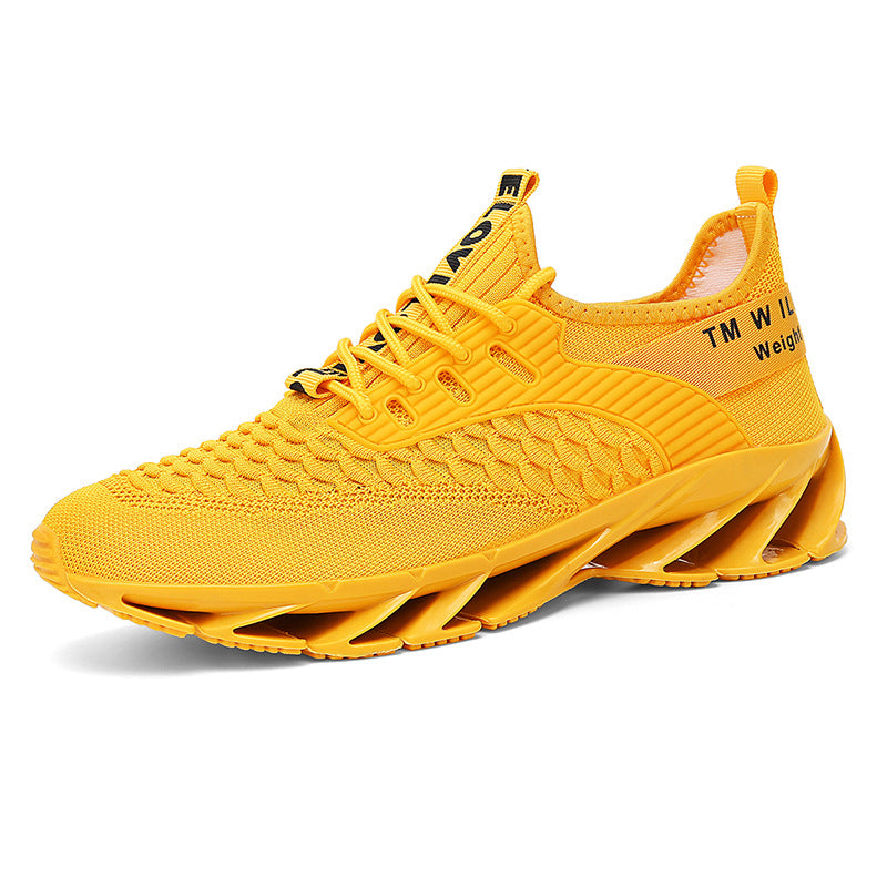 Bootara Men's AeroKnit Runner - Extended Fit Breathable Mesh - Platform Sneakers with Blade Sole & Maximum Cushion