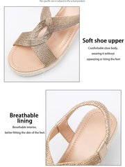 Bootara Women's Ria Braid Artisan Platform Wedge Sandals – Sculpted Woven Rope Open-Toe Roman Sandals (US 4–10.5)