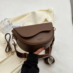 Bootara Women’s Vintage Saddle Crossbody Bag – Minimalist Underarm Shoulder Purse