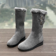 Bootara Women's FrostPuff Mid-Boots – Plush Lined, Slip-Resistant Winter Boots (US 4-10.5)