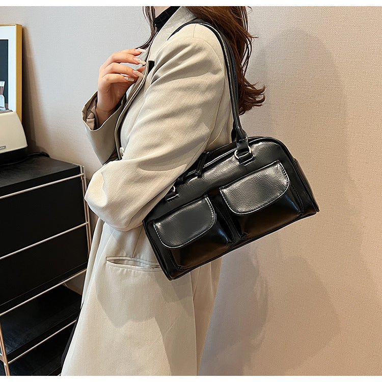 Bootara Women‘s Grand Journey Carryall - Spacious Retro Tote with Dual Pockets & Convertible Wear