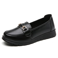 Bootara Women's CloudStep Split Leather Driving Moccasins - Slip-On Cushioned Flats for Commuting & Leisure
