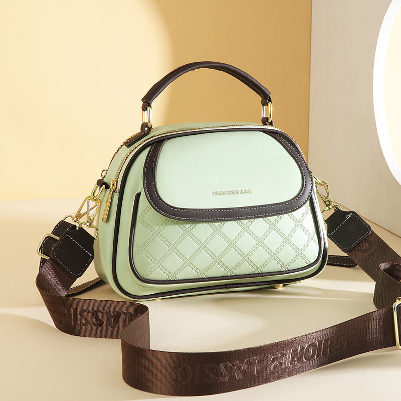 Bootara Women's Quilted Round Bag – Crossbody & Shoulder Mini Purse for Women