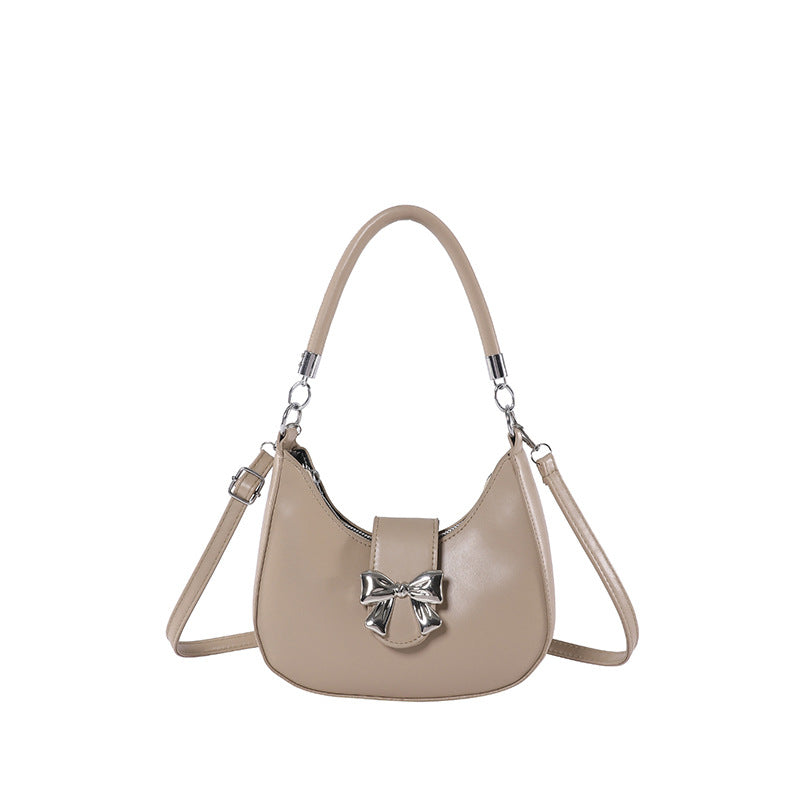 Bootara Women’s Bow-Adorned Chain Shoulder Bag - Crossbody Purse with Detachable Strap