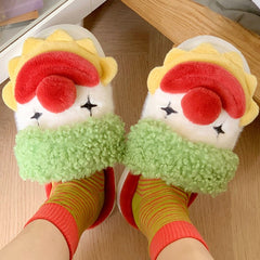 Bootara Women's Carnival Character Slippers - Plush Holiday Indoor/Outdoor Slip-Ons (US 5-11.5)