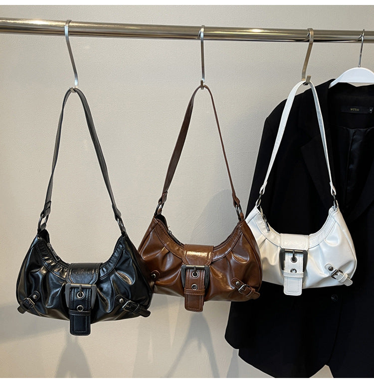 Bootara Women's Terra Siren Hobo - Dual-Tone Distressed Leather Underarm Bag | Salvaged Elegance
