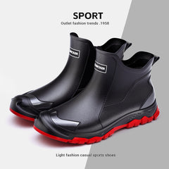 Bootara Women's Maverick Waterproof Chelsea Rain Boots – Sporty Slip-On Ankle Boots with Non-Slip Lug Sole (US 5–13)