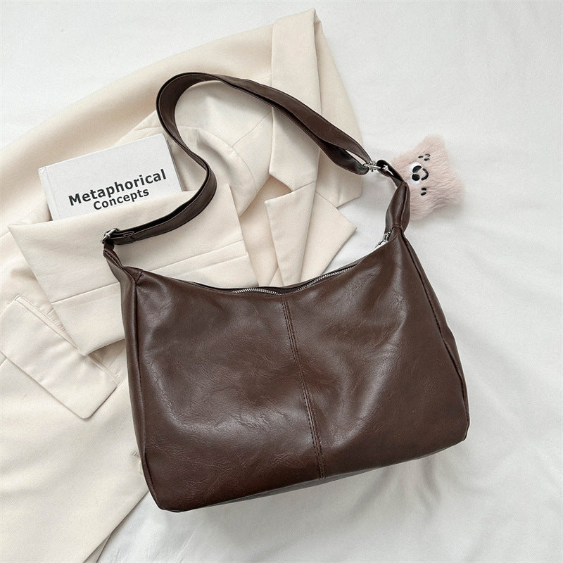 Bootara Women's Retro Tote Bag Trendy Niche Crossbody & Shoulder Bag for Commuting